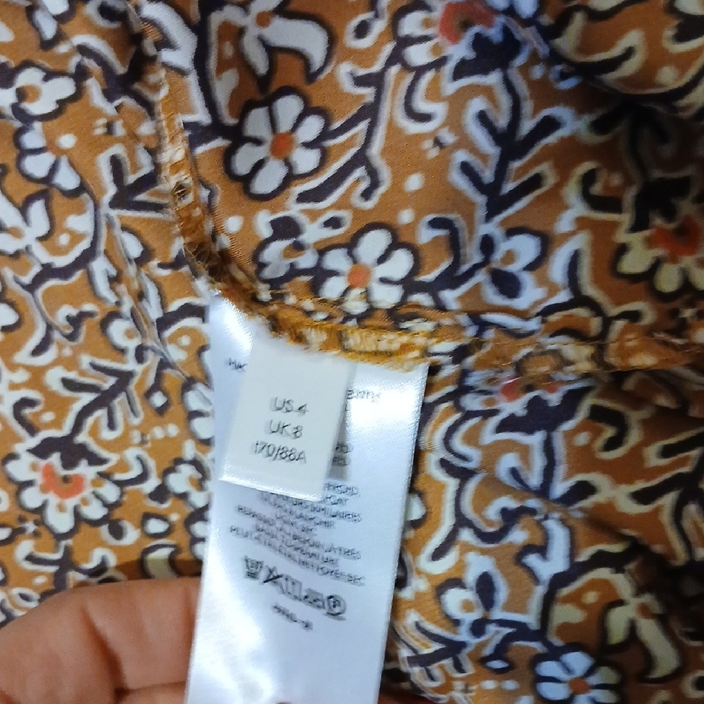 Anthropologie Brown and White Patterned Camisole - Picture 3 of 8